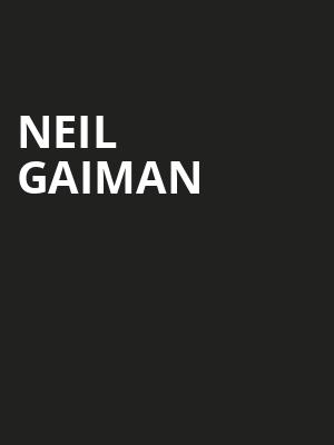 Neil Gaiman, Proctors Theatre Mainstage, Schenectady